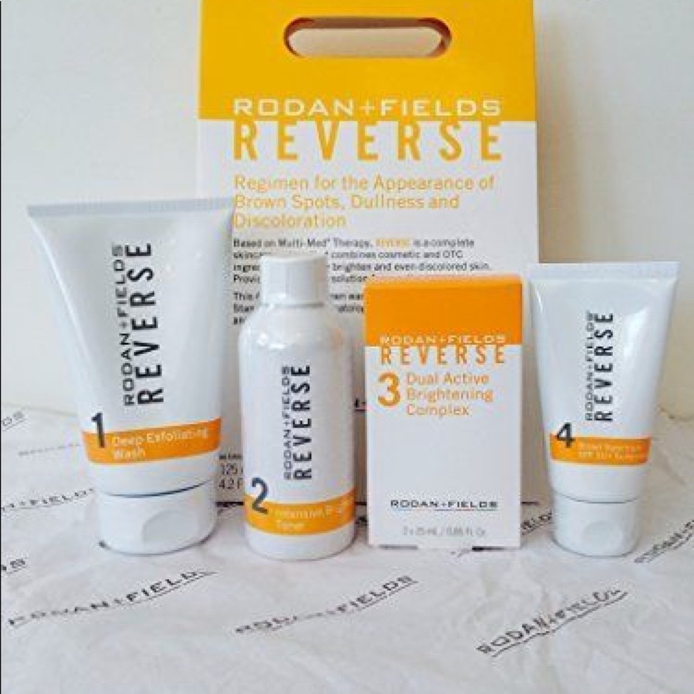 Rodan and Fields reverse Brightening Regimen.
